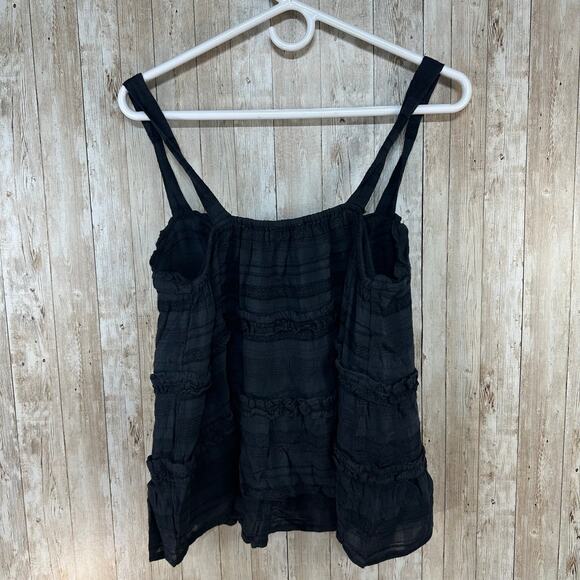 American Eagle Outfitters Tank Top Womens S Black Aztec Tiered‎ Beach Boho Chic - Picture 2 of 4